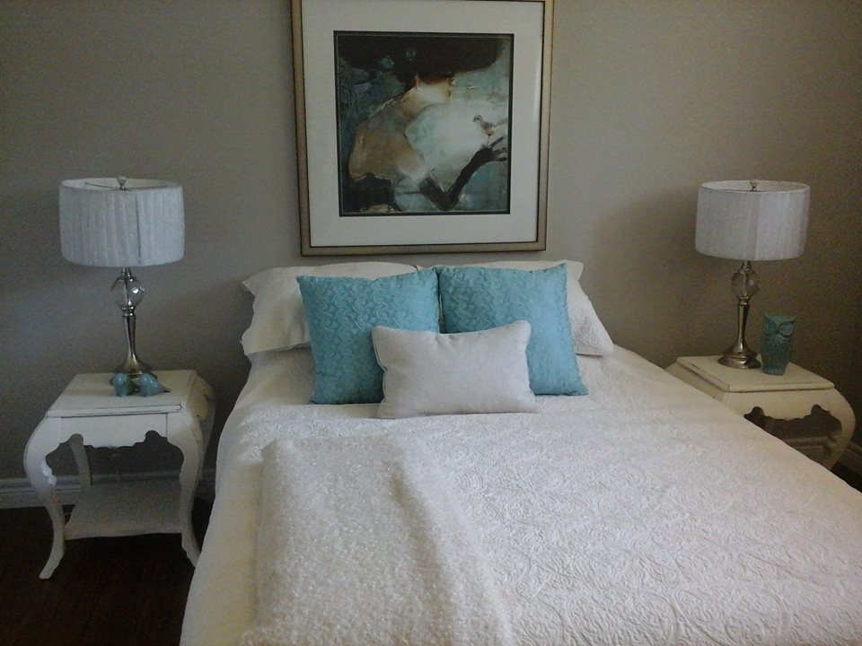 Home Staging Service In A Vacant Condo | staged bedroom | MatiDesign Interior Decorating And Home Staging London Ontario