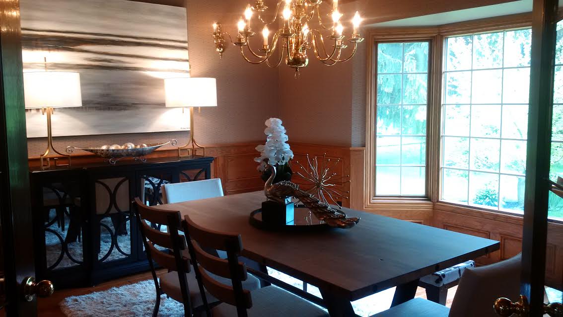 Why Does Home Staging Work? | dining room after staging | MatiDesign Interior Decorating And Home Staging London Ontario
