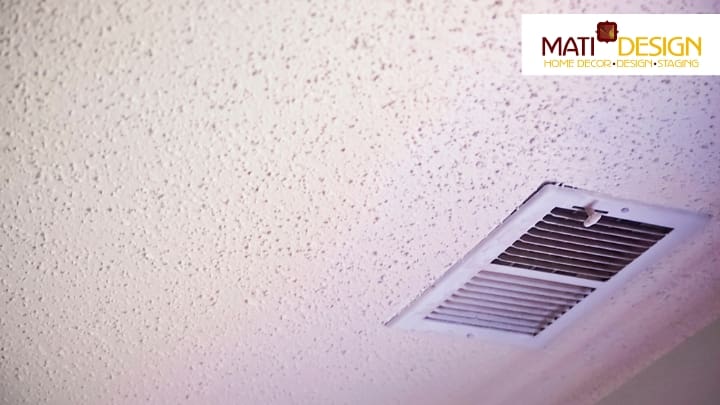 Popcorn Ceiling | Mati Design Interior Decorator & Home Staging | London Ontario