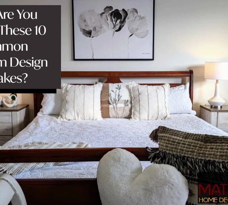 Are you making these 10 common bedroom design mistakes? | Photo of a well designed bedroom | MatiDesign interior decorating home staging