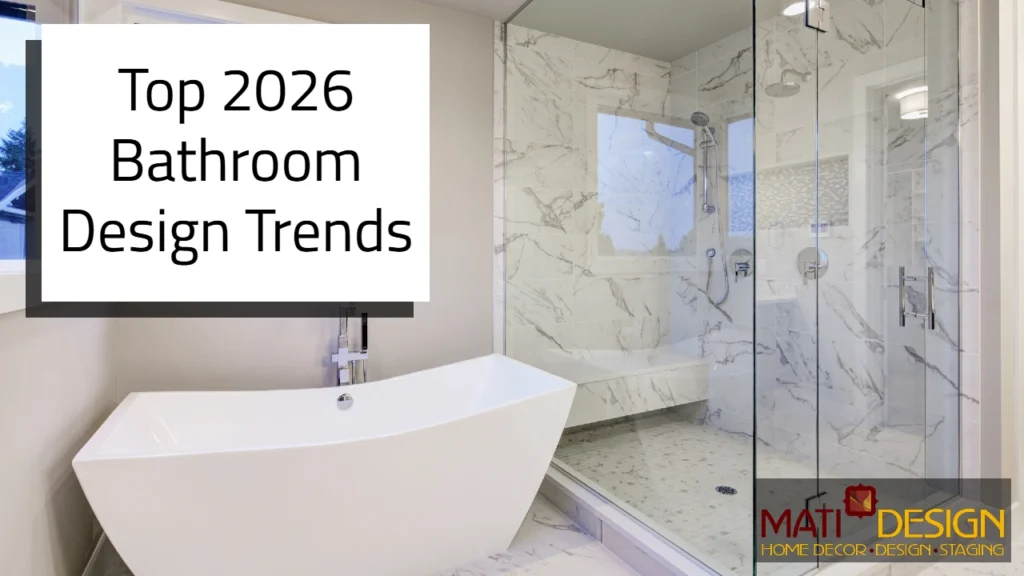 a beautifully designed bathroom | top 2026 bathroom design trends | Mati Design London Ontario Design Firm