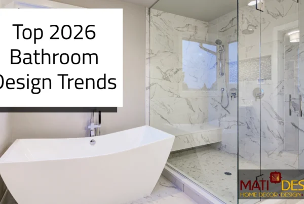 a beautifully designed bathroom | top 2026 bathroom design trends | Mati Design London Ontario Design Firm