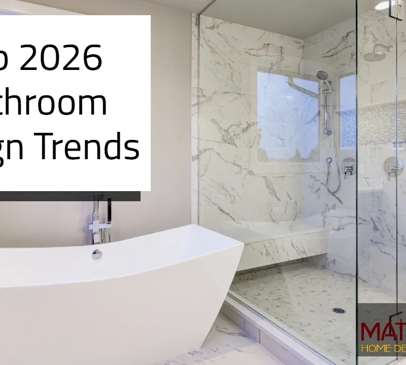 a beautifully designed bathroom | top 2026 bathroom design trends | Mati Design London Ontario Design Firm